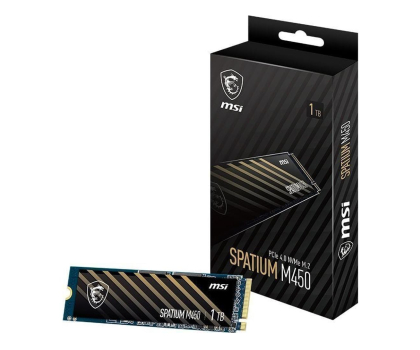 Dysk wewnętrzny MSI 1TB M.2 PCIe Gen4 NVMe Spatium M450